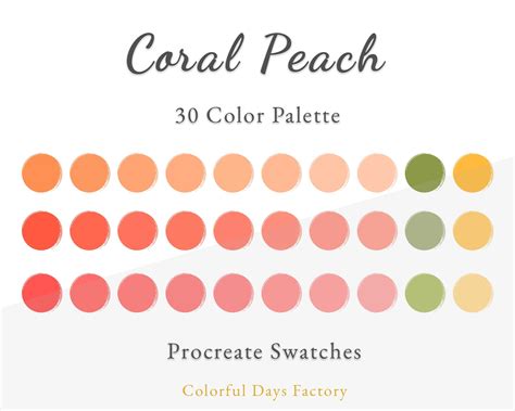 Soft Peach and Coral