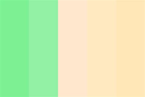 Soft Peach and Mint Color Palette