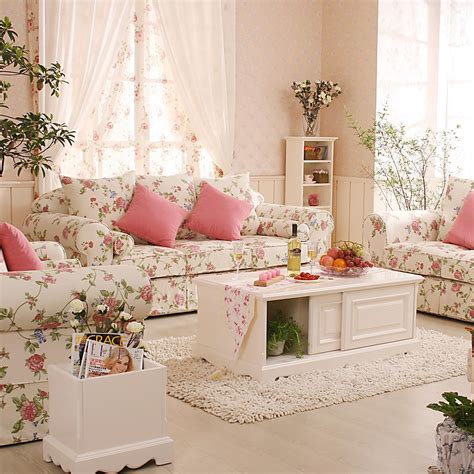 Soft romantic living room with white palette