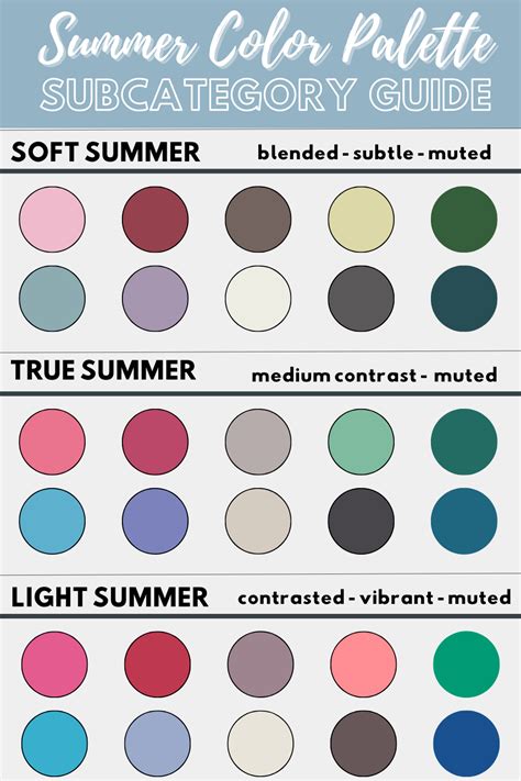 Soft Summer Color Palette with Texture