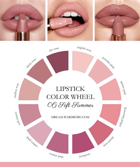 Soft summer lip colors