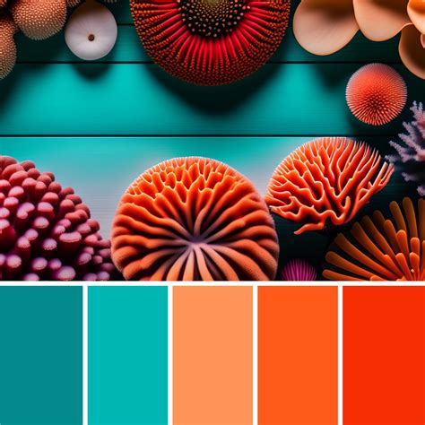 Soft Teal and Coral Color Palette Inspiration