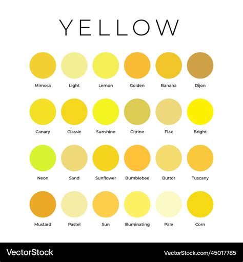 Soft Yellow Color Palette