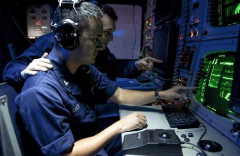 Sonar Technician Operating Equipment