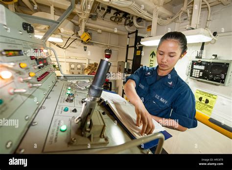 Sonar Technician Analyzing Data