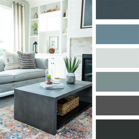 Soothing color palettes for the living room and ambiance