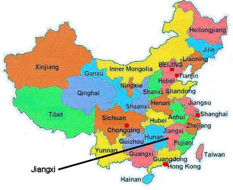 Jiangxi province in Southern China