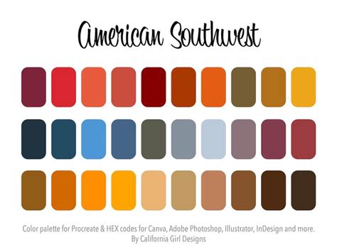 Southwest color palette inspiration