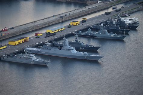 A photograph of Soviet Baltic Fleet ships at sea