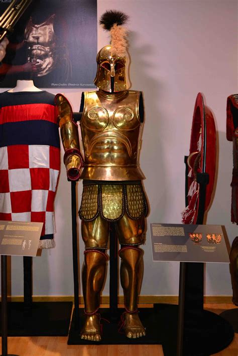 A modern recreation of Spartan armor, using traditional techniques