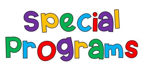 Description of Special Programs