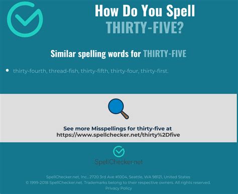 Spelling Thirty-Five in Words