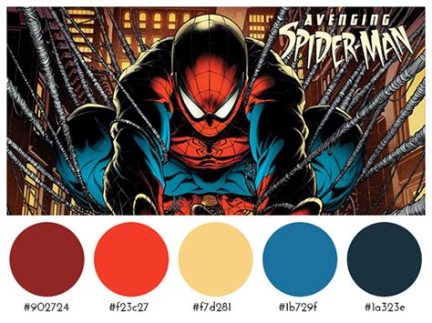 Spiderman Color Palettes Gallery 1