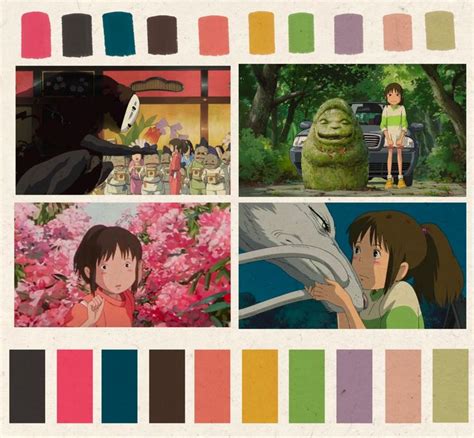 Spirited Away color palette