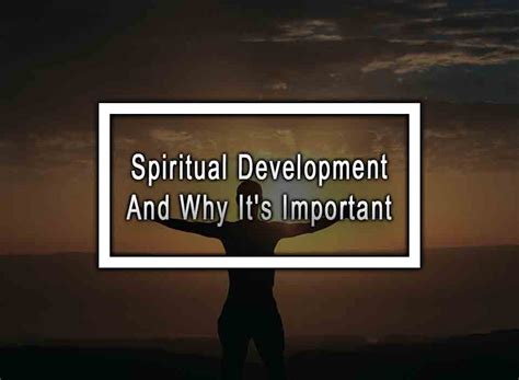 Spiritual Development