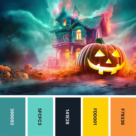 Spooky color combinations for haunted houses