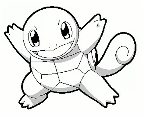 Squirtle Coloring Page