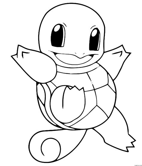 Squirtle coloring page