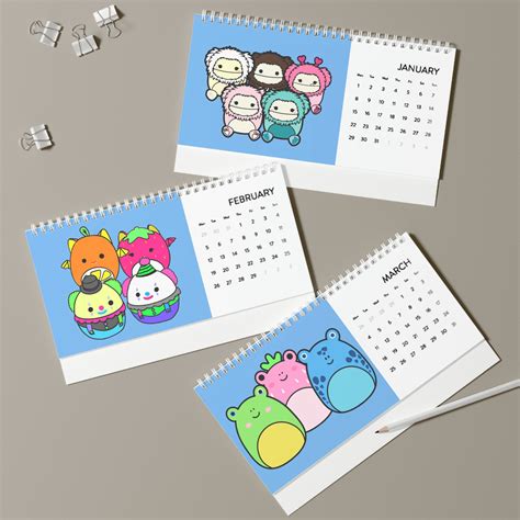 Squishmallow Calendar Accessories