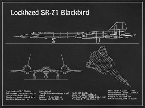 SR-71 Blackbird Schematic