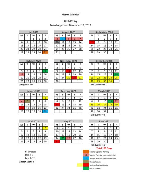 St Johns Calendar for Time Management