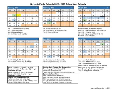 St. Lucie Schools Calendar Image 10