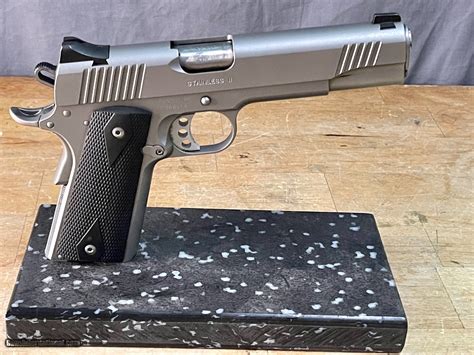 Stainless steel 1911 with a customized finish