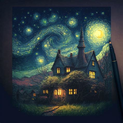 Starry Night Inspired Art