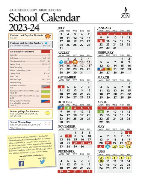 Staying Informed with the JCPS Calendar