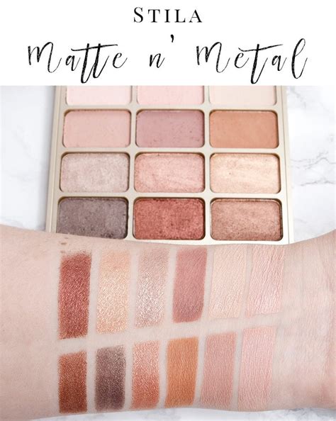 Stila Matte Metal Eyeshadow Palette Swatches