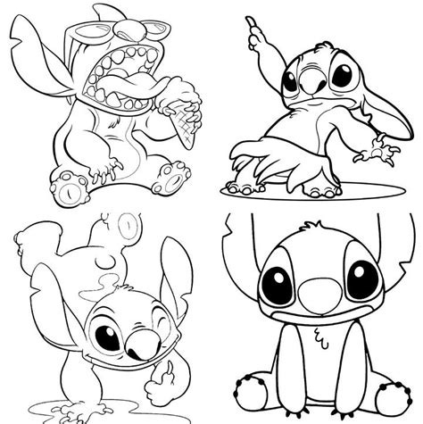 Stitch Coloring Pages for Adults