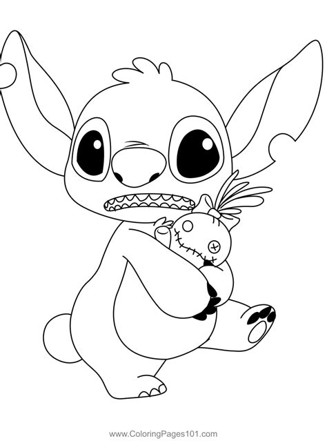 Stitch Coloring Pages for Kids