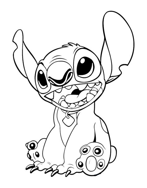 Stitch coloring pages online