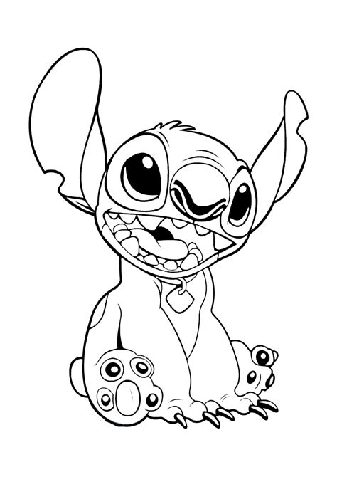 Stitch coloring pages to print