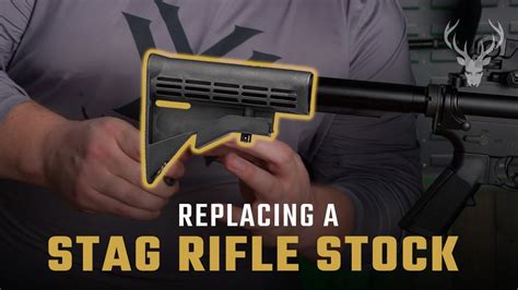 Removing the stock from a rifle