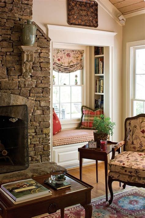 Cozy reading nook with Benjamin Moore's Stone Hearth