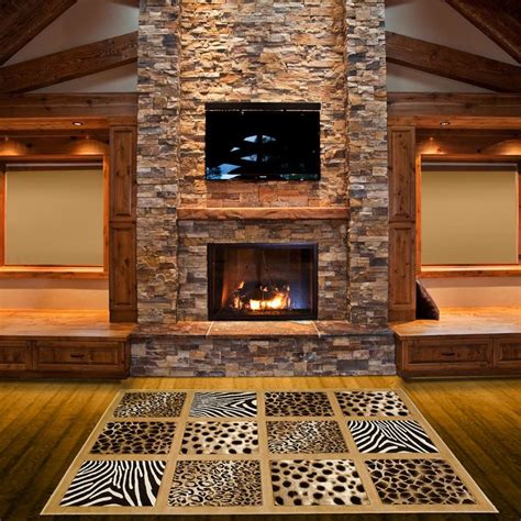 Adding warmth with rugs and Benjamin Moore's Stone Hearth