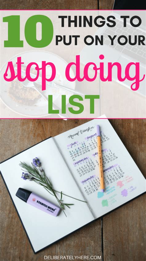 Use a Stop Doing List