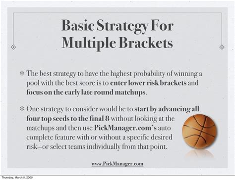 Bracket Filling Strategies