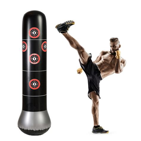 Stress Relief Exercise with Punching Bag Stand Up