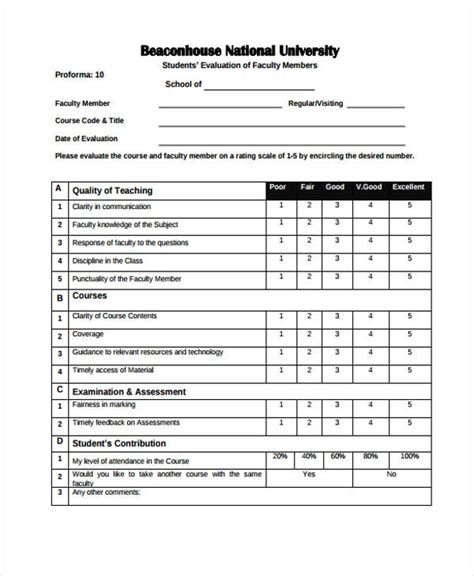 Student Evaluations