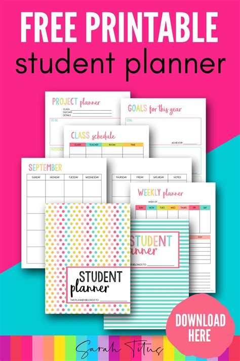 Student Planner Templates