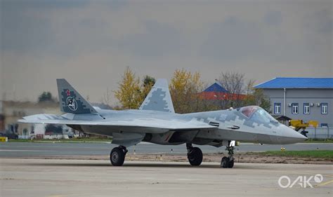 Su-57 in flight