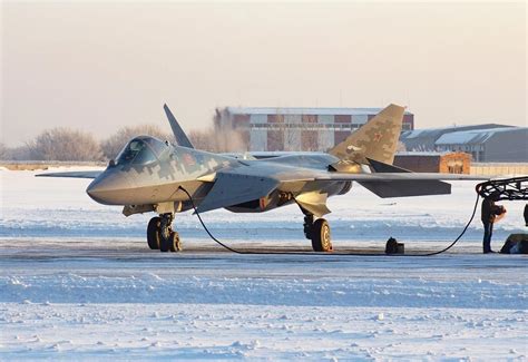 Su-57 takeoff