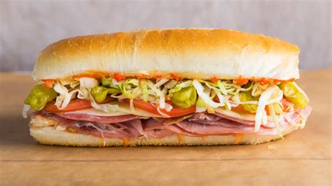 A delicious sub sandwich cut in half