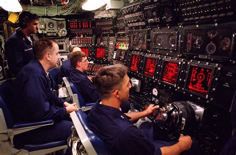 Submarine Captain at Control Panel