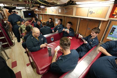 Submarine Captain Talking to Crew