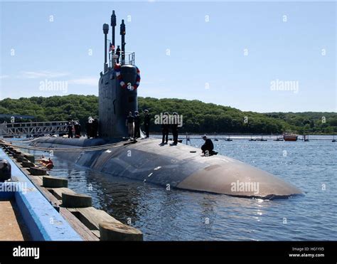 USS Missouri submarine in dry dock