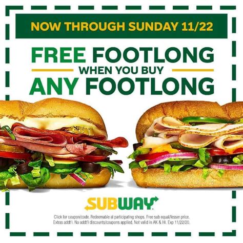 Subway Coupons Image 10