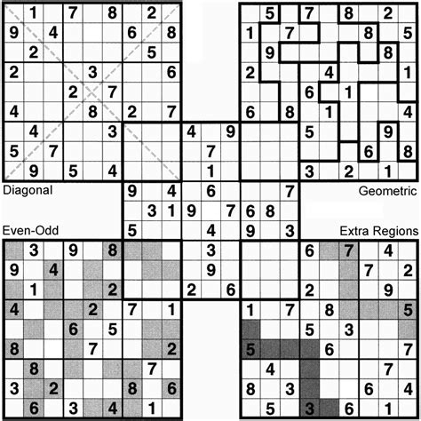 Sudoku variants